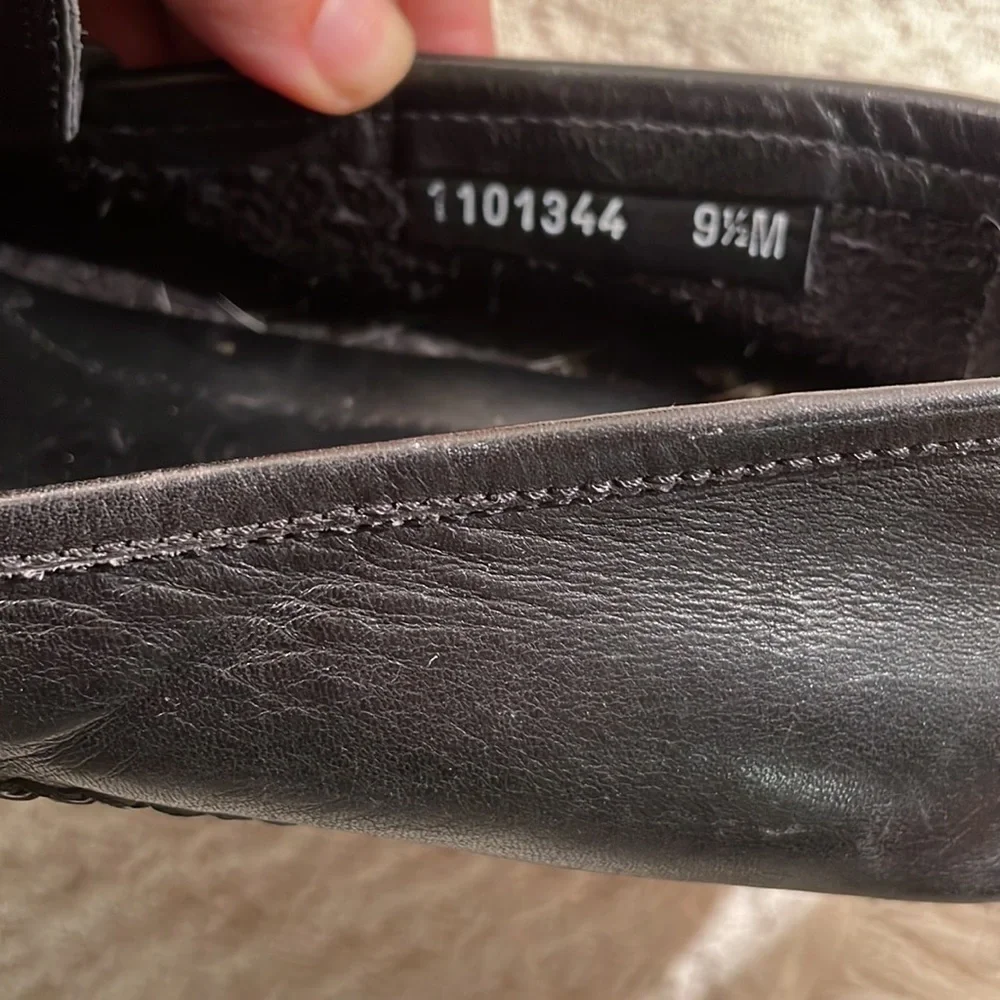 Gucci Horse Bit Driving Loafers Black & Brown Leather Protective Soles